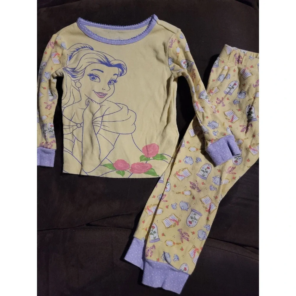 The disney store belle rose beauty and‎ the beast pajamas size 3